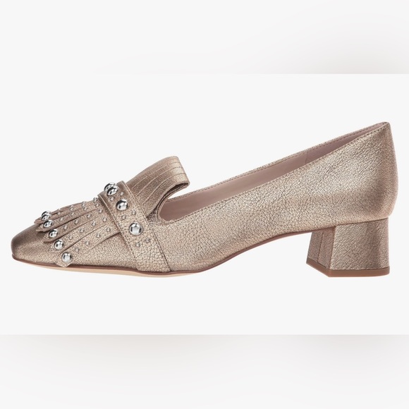 Nine West Wesh Metallic Penny Loafer - Sz 8.5 - worn twice! - Picture 3 of 10